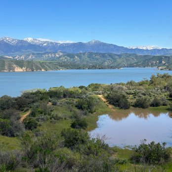 San Marcos Pass - Lake Cachuma State Park with snowy mountains in the background - Local Flavor Near Me San Marcos Pass - Lake Cachuma State Park with snowy mountains in the background - Local Flavor Near Me