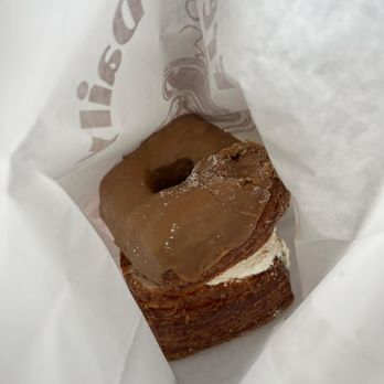 Happy Donuts - maple whipped cream filled cronut - Donuts Near Me - Burlingame, California