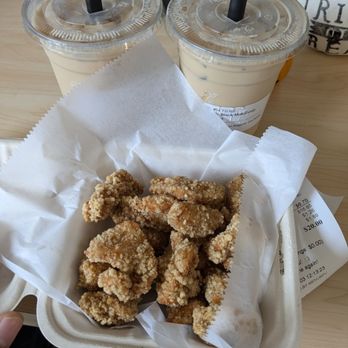 Tea Hill - Popcorn chicken and two classic black teas with brown sugar boba - Bubble Tea Near Me - Chapel Hill, North Carolina Tea Hill - Popcorn chicken and two classic black teas with brown sugar boba - Bubble Tea Near Me - Chapel Hill, North Carolina