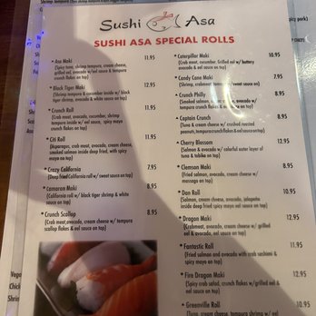Sushi Asa - Sushi Asa Sushi roll menu - Sushi Bars Near Me - Greenville, South Carolina Sushi Asa - Sushi Asa Sushi roll menu - Sushi Bars Near Me - Greenville, South Carolina