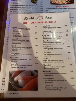 Menu photo 3 Sushi Asa Greenville, SC Menu photo 3 Sushi Asa Greenville, SC
