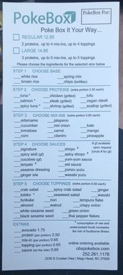 Menu photo 3 PokeBox Nags Head, NC