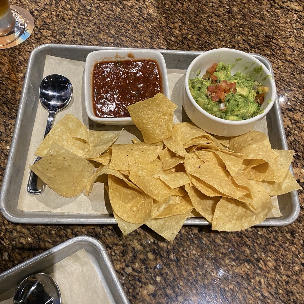 BJ's Restaurant & Brewhouse - Chips & Housemade Guacamole Salsa - Pizza Near Me - Irvine, California BJ's Restaurant & Brewhouse - Chips & Housemade Guacamole Salsa - Pizza Near Me - Irvine, California