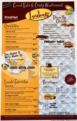 Menu photo 1 Loulou's Griddle In the Middle Monterey, CA Menu photo 1 Loulou's Griddle In the Middle Monterey, CA