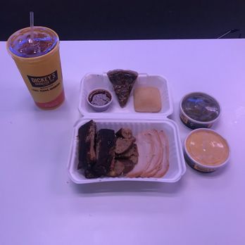 Dickey's Barbecue Pit - 3 meat plate - Barbeque Near Me - Wichita Falls, Texas