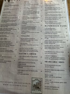 Menu photo 5 Ava Tampa, FL Menu photo 5 Ava Tampa, FL