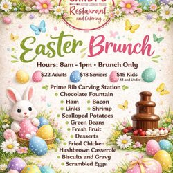 Sandy's Restaurant - Easter menu 2026