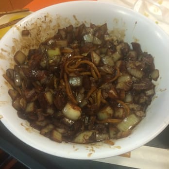 H Mart - Duluth - The 1b gan ja-jang noodle. Supposed to be noodles, VEGETABLES, & pork. I got sautéed onions over noodles with maybe 1oz of pork - Grocery Near Me - Duluth, Georgia
