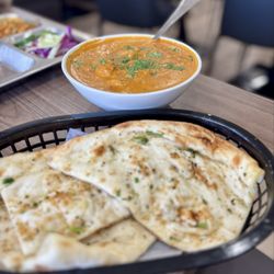 Desi Spice & Sweets - Chicken korma and garlic naan