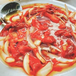 Las Palmeras - Ensaladilla de pimientos asados.