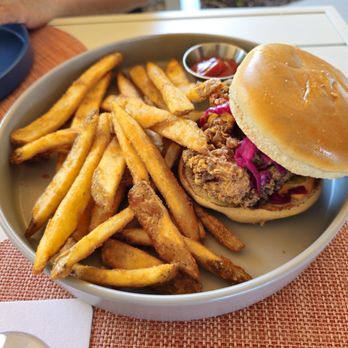 Palm Breeze Bar - Spicy Crisp Chicken Sandwich - Bars Near Me - Anaheim, California