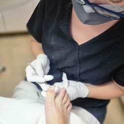 European Nails and Pedicure Salon - Getting out under nail calluses