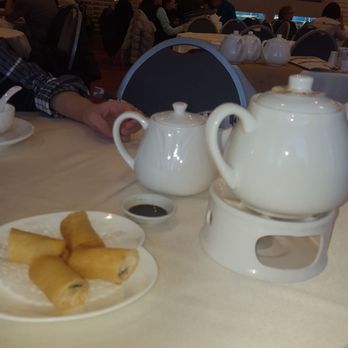 Chef Tony - Shrimp pineapple spring rolls and Jasmine tea. - Dim Sum Near Me - Richmond, British Columbia