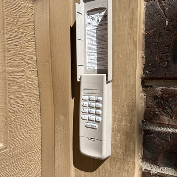 Bronco Garage Doors - outside keypad - Garage Door Services Near Me - Austin, Texas Bronco Garage Doors - outside keypad - Garage Door Services Near Me - Austin, Texas