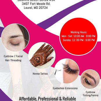Pretty Eyebrow Threading & Henna - Laurel - Eyebrow Services Near Me - Laurel, Maryland Pretty Eyebrow Threading & Henna - Laurel - Eyebrow Services Near Me - Laurel, Maryland