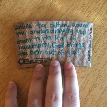 Cup Runneth Over Coffeehouse - Sweet little touches like this made the experience so great! - Coffee & Tea Near Me - Sweetwater, Tennessee