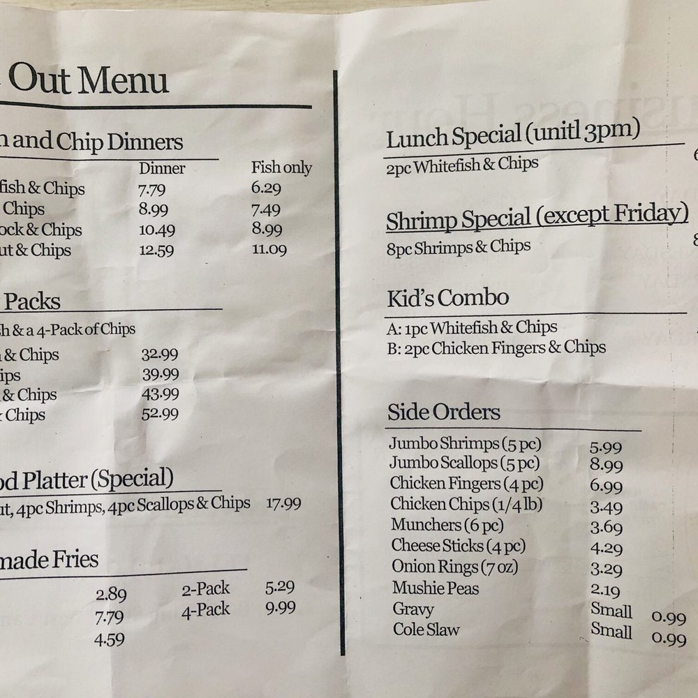 Riverside Fish Hut - Amazing prices! - Seafood Near Me - Cambridge, Ontario