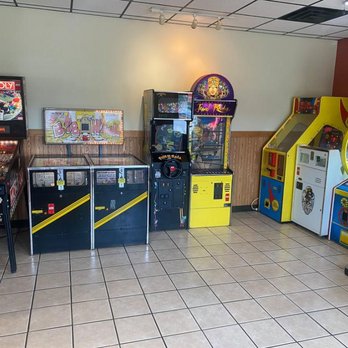 Happy Joe's - a row of arcade machines - Pizza Near Me - East Moline, Illinois Happy Joe's - a row of arcade machines - Pizza Near Me - East Moline, Illinois