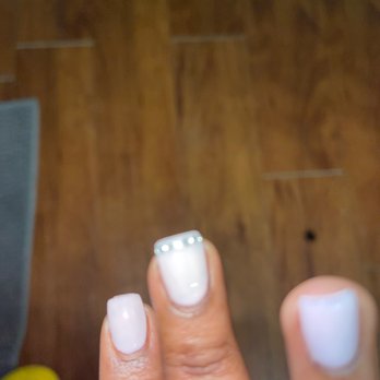 Bebe Nails And Spa - The diamonds are not places correctly at the top of the nail - Nail Salons Near Me - Altoona, Iowa Bebe Nails And Spa - The diamonds are not places correctly at the top of the nail - Nail Salons Near Me - Altoona, Iowa