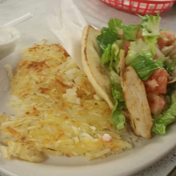 Fleetwood Diner - Chicken gyro plate with hash browns and comes with cole slaw - Salad Near Me - Ann Arbor, Michigan