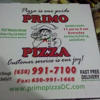 Primo Pizza - Finally arrived! - Pizza Near Me - Daly City, California
