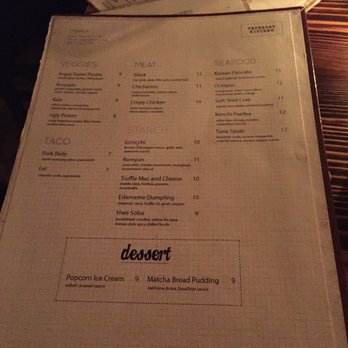 Thursday Kitchen - Menu - Korean Near Me - New York, New York Thursday Kitchen - Menu - Korean Near Me - New York, New York