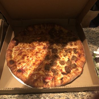 Front Row Pizzeria - Half cheese half meatball - Pizza Near Me - Exeter, New Hampshire