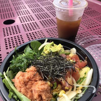 JJ Poke - Aloha bowl, ginger bubble tea. - Bubble Tea Near Me - Pittsburgh, Pennsylvania JJ Poke - Aloha bowl, ginger bubble tea. - Bubble Tea Near Me - Pittsburgh, Pennsylvania