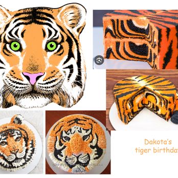 Jenny's Bakery - this is what I gave as inspo. They said they couldn't make the white cake orange, but my daughter said then it was "siberian tiger." - Bakeries Near Me - Nassau Bay, Texas Jenny's Bakery - this is what I gave as inspo. They said they couldn't make the white cake orange, but my daughter said then it was "siberian tiger." - Bakeries Near Me - Nassau Bay, Texas