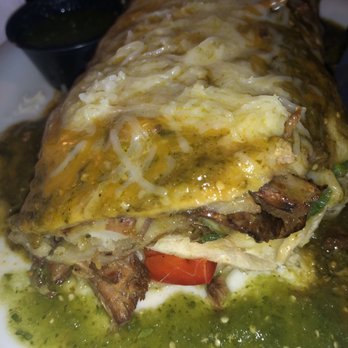 The Pan - Green Chile wet burrito - Pizza Near Me - Gardena, California