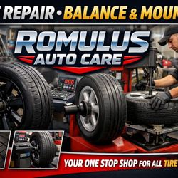 Romulus Auto Care - At Romulus Auto Care, we provide fast, reliable tire repair, mounting, and balancing to keep your vehicle safe and riding smooth.