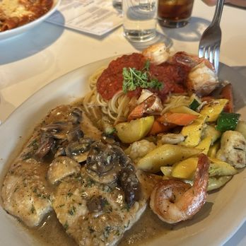 19seventy - Chicken Marsala with added shrimp for $8 more, chicken is so soft, sauce is flavorful - Italian Near Me - Whittier, California 19seventy - Chicken Marsala with added shrimp for $8 more, chicken is so soft, sauce is flavorful - Italian Near Me - Whittier, California
