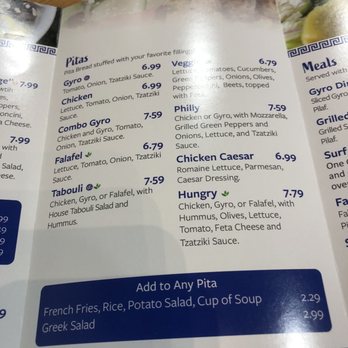The Hungry Greek - Menu 2 - Greek Near Me - Wesley Chapel, Florida