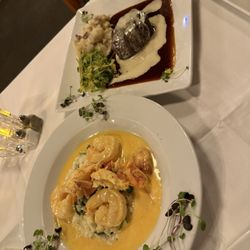Lobster and Shrimp Risotto & Tenderloin Saga