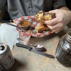 Smoked Ruben and baked beans