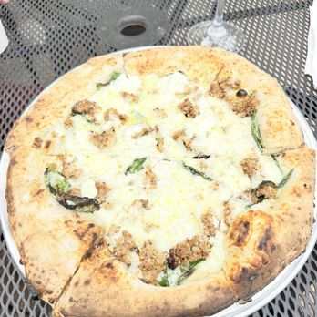 The Pizza Collective - Blanco pizza with sausage - Pizza Near Me - Reno, Nevada The Pizza Collective - Blanco pizza with sausage - Pizza Near Me - Reno, Nevada
