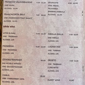 La Boite - Wine list - Italian Near Me - Florence, FI