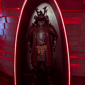 Wagyu House - Inside. Samurai statue at the entrance. - Barbeque Near Me - Atlanta, Georgia