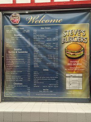Menu photo 2 Steves Burgers Moreno Valley, CA Menu photo 2 Steves Burgers Moreno Valley, CA