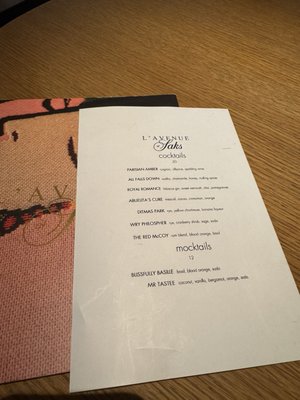 Menu photo 1 L'avenue at Saks New York, NY Menu photo 1 L'avenue at Saks New York, NY