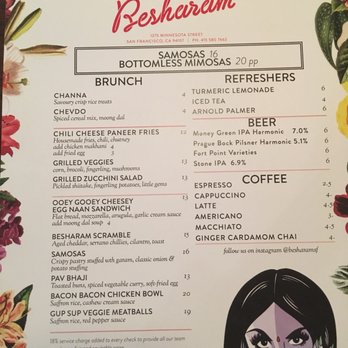 Besharam - Menu - Indian Near Me - San Francisco, California Besharam - Menu - Indian Near Me - San Francisco, California