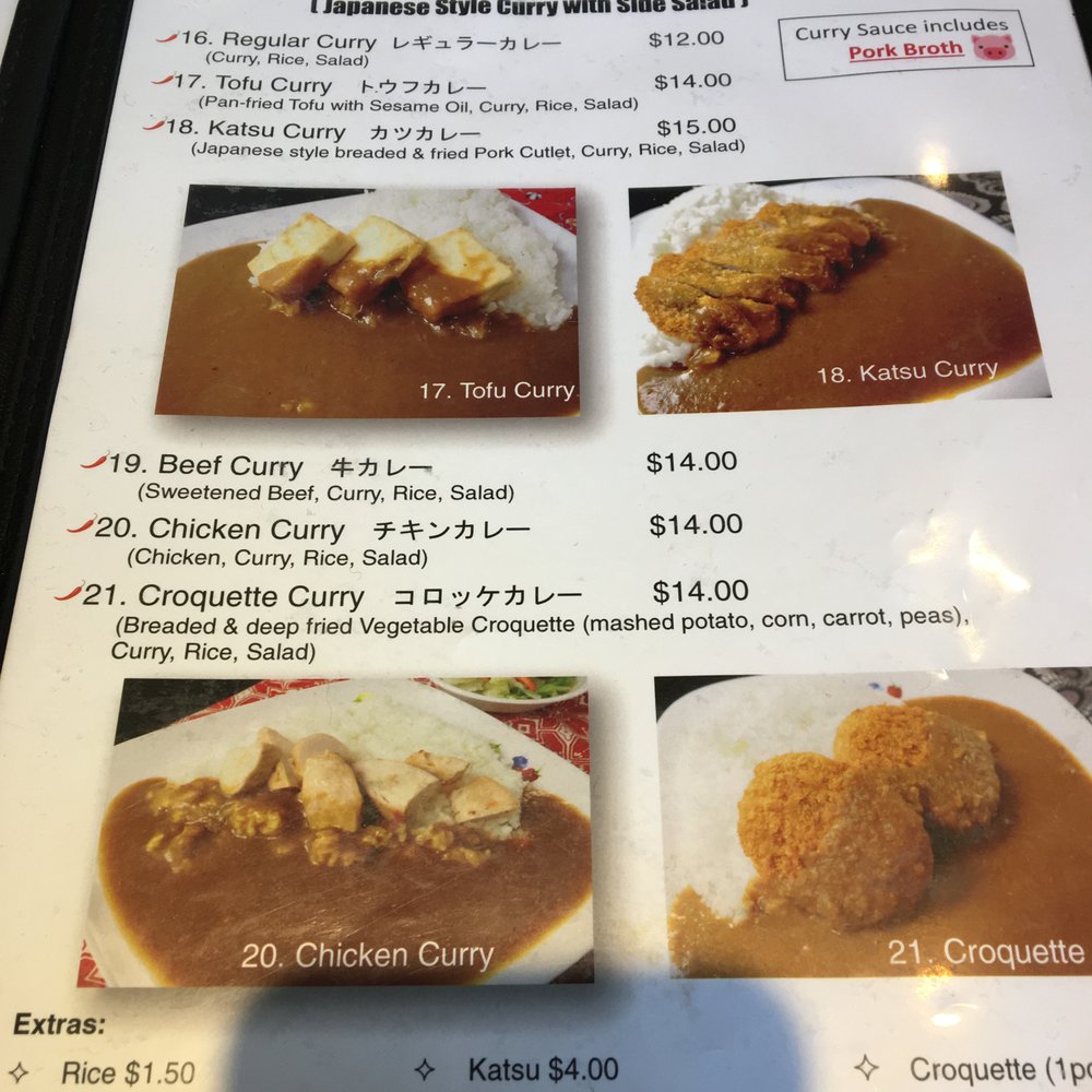 Chaya - Menu - Ramen Near Me - Banff, Alberta