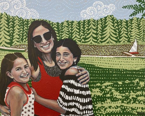 Custom people portrait paintings - I use your photos and any color or pattern requests for the clothing and background to create a painting that you will treasure forever. Custom people portrait paintings - I use your photos and any color or pattern requests for the clothing and background to create a painting that you will treasure forever.