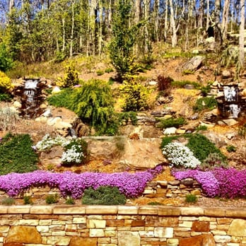 Natural Scapes - Mountaintop double water feature - Landscaping Near Me - Asheville, North Carolina Natural Scapes - Mountaintop double water feature - Landscaping Near Me - Asheville, North Carolina