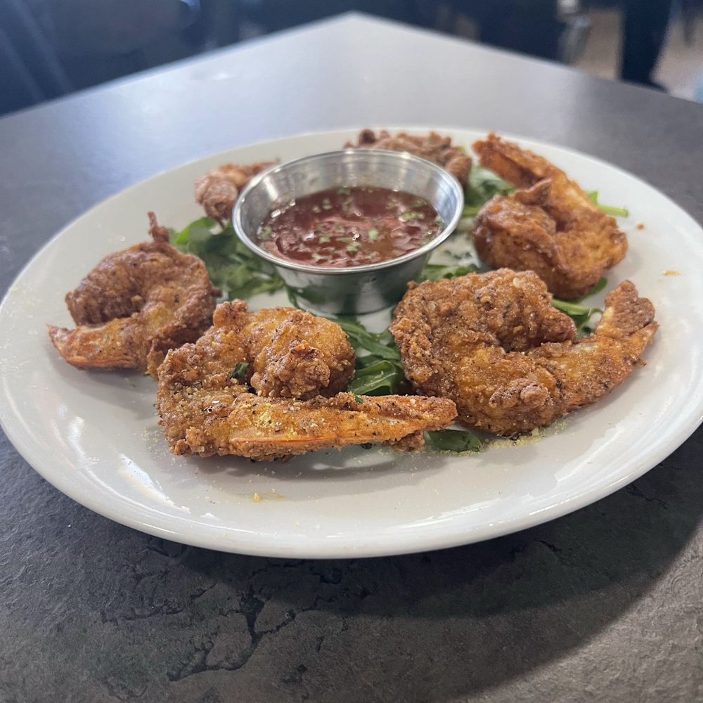 Poach Social - HONEY FIRE GLAZED SHRIMP - Breakfast & Brunch Near Me - Atlanta, Georgia