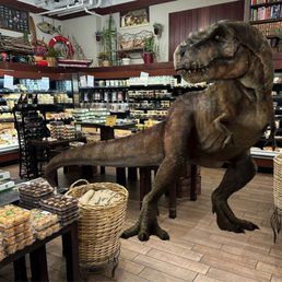 Dinosaur in the prepared food section Dinosaur in the prepared food section