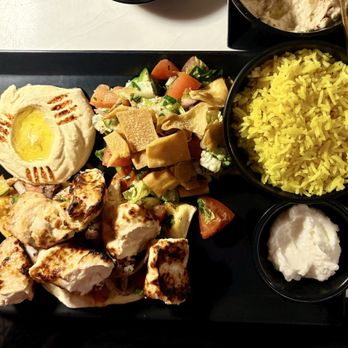 Bei Restaurant - Chicken breast kebab plate - Lebanese Near Me - Costa Mesa, California
