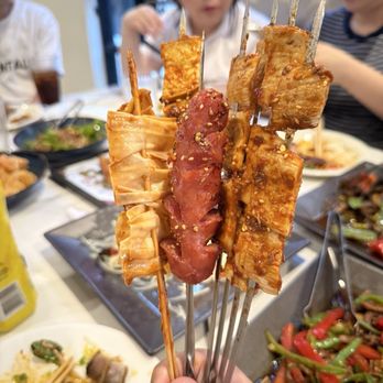 Chuan Tasty - Skewers: Sausage, tofu skin - Szechuan Near Me - Alpharetta, Georgia