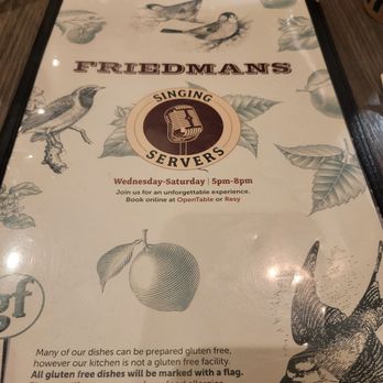 Friedman's - Menu - Breakfast & Brunch Near Me - New York, New York