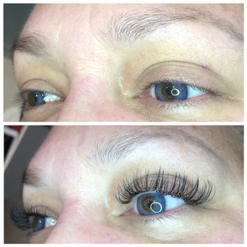 Allure Lash Lounge - Before & After Full set of Classic Eyelash Extensions - Eyelash Service Near Me - Miami, Florida